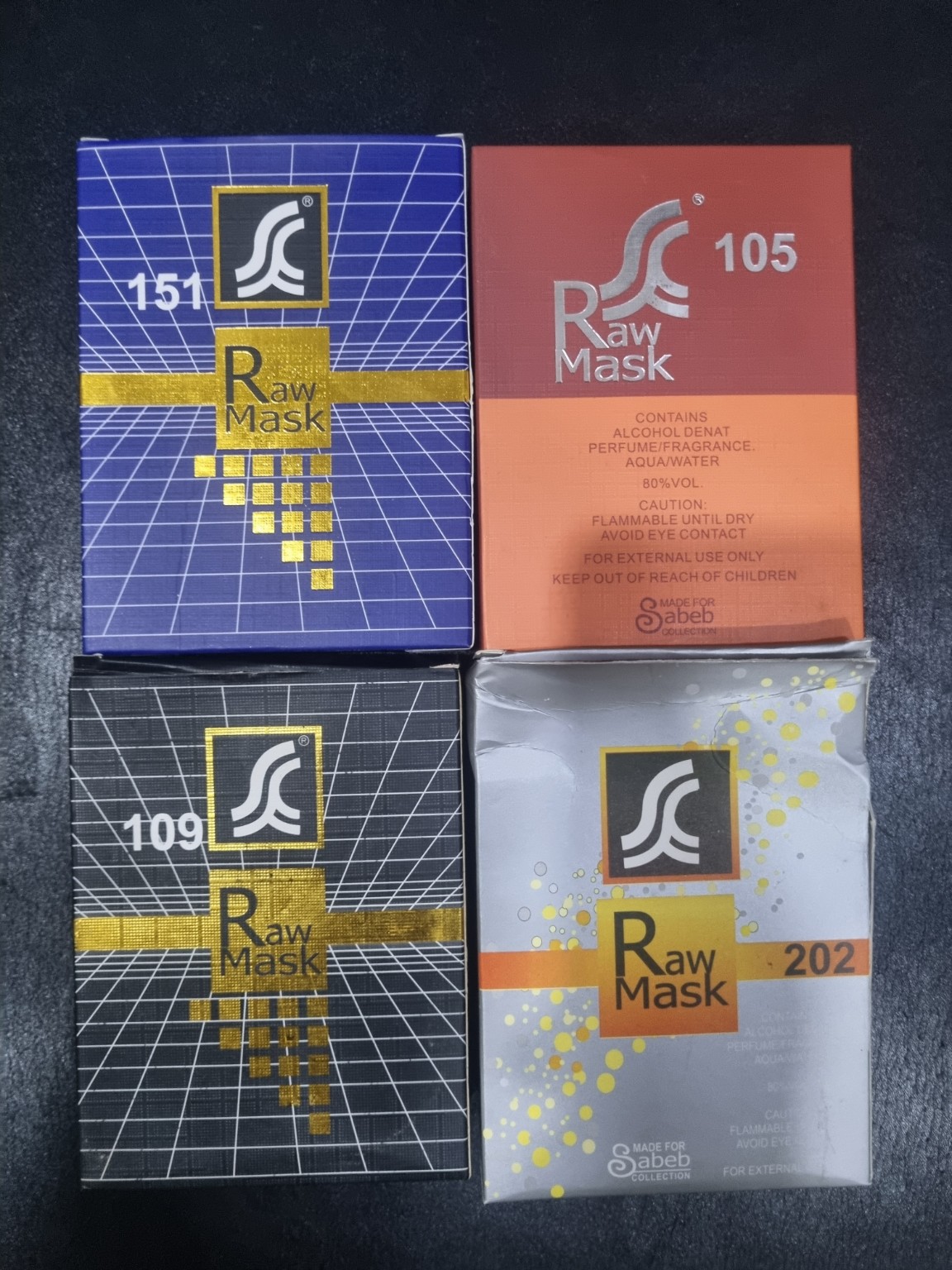 SABEB Raw Mask perfume collection